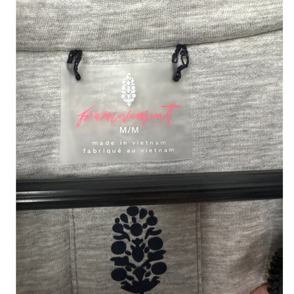 Free People FP Movement Slalom Reversible Fleece Vest - Black M NWT Athleisure - Picture 7 of 9